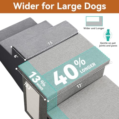Zerbuger Dog Stairs with Storage - Image 3