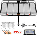 Mockins 60"x24"x6" XL Heavy Duty Trailer Hitch Cargo Carrier w/ 500 Lbs Cap by Mockins