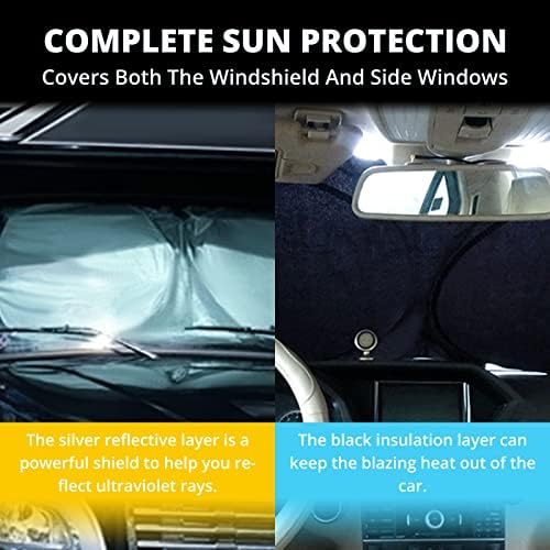 Semi Truck Sun Shade for Windshield and Side Windows | Upgrade 300T Semi Window - Image 2