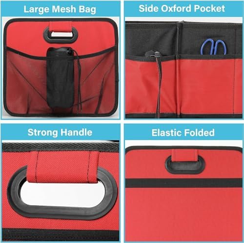 Simple Deluxe Trunk Organizer for Car/SUV/Truck, Collapsible 2 Compartment 50L - Image 2