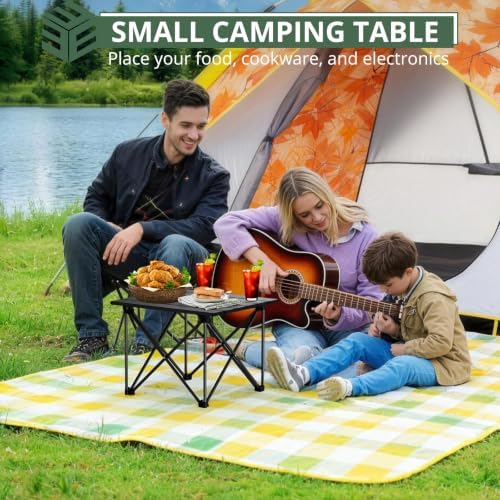 EYPINS Ultralight Camping Table Aluminum, 2 Lbs Small Folding Backpack Table - Image 2