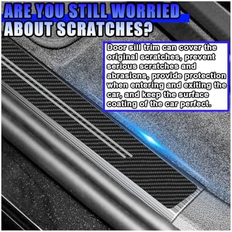 Car Door Sill Protector, Anti-Scratch Threshold Strip - Image 3