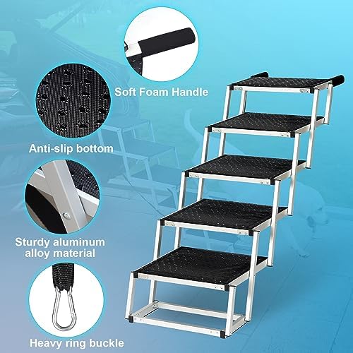 Uross Dog Stairs for Car 5 Steps - Image 3