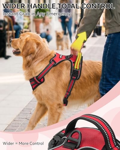 Joytale No Pull Dog Harness & Seat Belt, Easy On 3-Buckle - Image 5