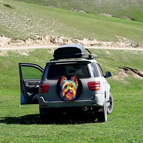 Colorful German Pinscher Dog Spare Tire Cover Pet Animal Wheel Protectors - Image 5