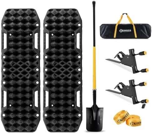 BUNKER INDUST Traction Board Recovery Kit, Side Mount Bracket Kit by BUNKERINDUST