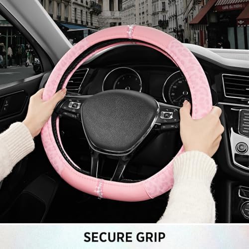 Road Comforts Leopard Steering Wheel Cover - Image 5