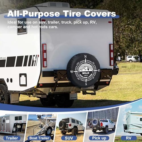 Explore Land Spare Tire Cover Fit Tire Diameters 30-33 inch - Image 2
