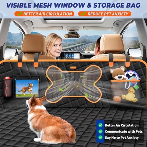 Dog Car Seat Cover for Back Seat Hard Bottom, Truck Rear Seat Extender - Image 4