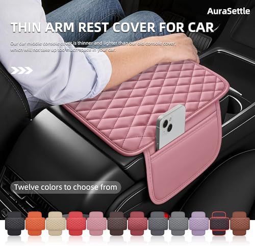 Leather Waterproof Car Armrest Console Pad - Image 4