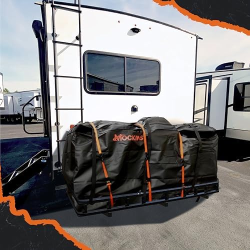 Mockins 40 Cu Ft XXL Trailer Hitch Cargo Carrier Bag Extra Wide 84"x24"x34" - Image 5