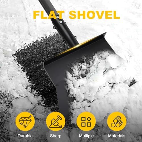 Ice Scraper for Driveway, 206 Upgraded Snow Shovel Heavy-Duty Multi-Purpose - Image 3