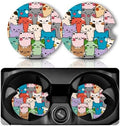 Yonlevres Car Coasters for Cup Holders, 2 Pack by Yonlevres