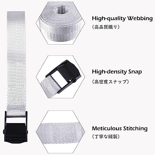 TRIWONDER Tie Down Straps Lashing Straps - Image 3