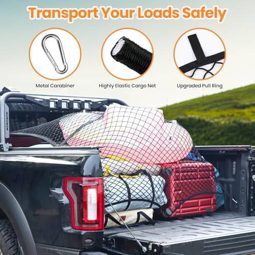 Elastic Truck Bed Net for F150 Tacoma Silverado Sierra RAM Cybertruck - Image 4
