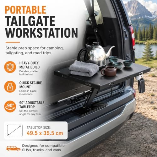 TsoLay Tailgate Table for SUV, Tailgate Camping Table - Image 3