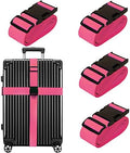 Chelmon Luggage Straps for Suitcases TSA Approved Travel Essentials 4 Pack by Chelmon