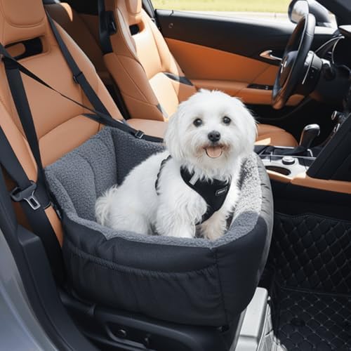 Oiilores Dog Car Seat for Small Dogs, Washable Pet Booster Seats for Car - Image 2