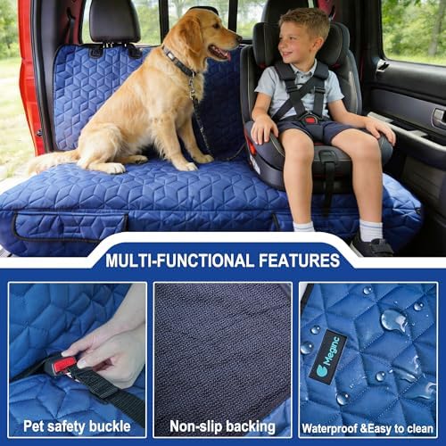 Meginc Dog Car Seat Covers for Back Seat, Heavy Duty Pet Bench Seat Covers for - Image 4