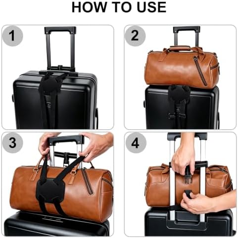 2 Pack Adjustable Luggage Connector Straps - Image 3