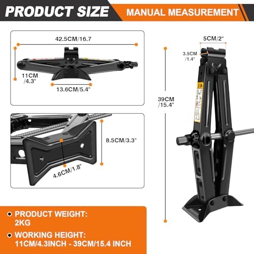 HSHa Car Scissor Jack 2 Ton Scissor Jack - Image 2