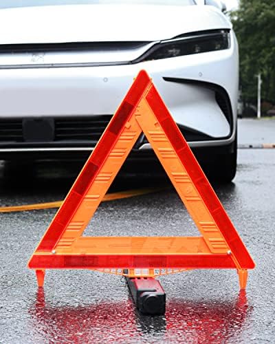 SAFEMATE 3 Pack Warning Triangle DOT Approved, Foldable Emergency Safety - Image 5