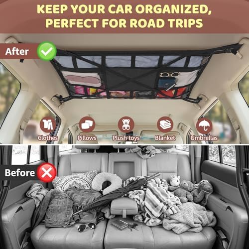 Extra Large Car Ceiling Cargo Net 43.3×27.5 Inch - Image 6