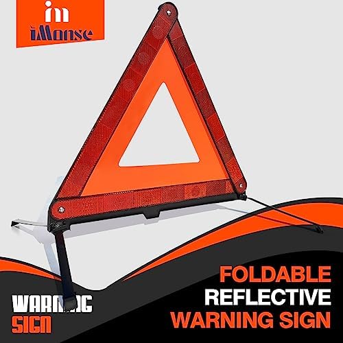 Emergency Roadside Reflective Triangles Warning Safety Kit - Image 7