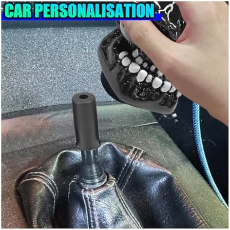 Skull Car Gear Shift Knob, Big Tooth Gear Stick Shifter Knob - Image 6