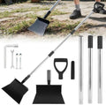 RUTU Garden Flat Shovel with D-Handle, Floor Scraper by RUTU