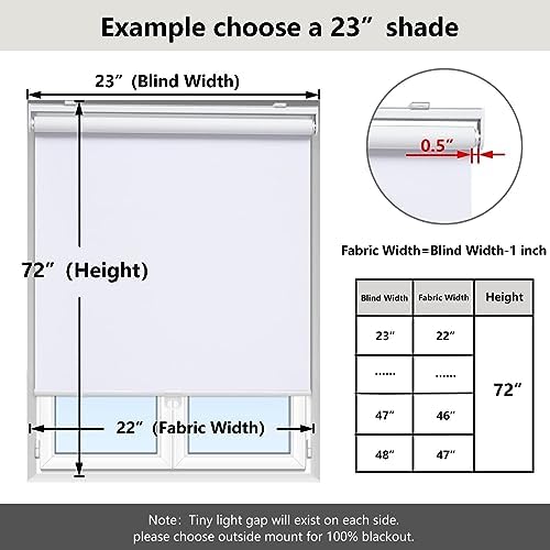 AOSKY Blackout Cordless Roller Shade - Image 2