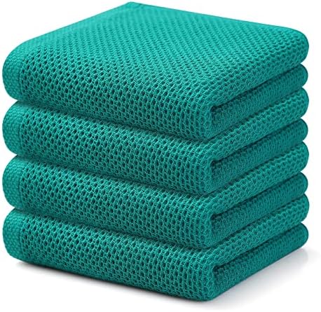 Kitinjoy 100% Cotton Waffle 4-Pack Kitchen Towels by Kitinjoy