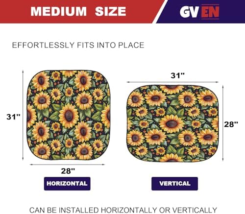 Gven Windshield Sun Shade 2pcs - Image 2