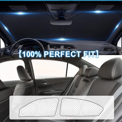 KMF 6pcs Thicken Sun Shades for Honda Accord 2013-2017 Accessories, Car Window - Image 3