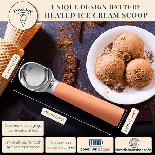 Heated Ice Cream Scoop Rechargeable, Electric Warming Ice Cream Scooper - Image 5