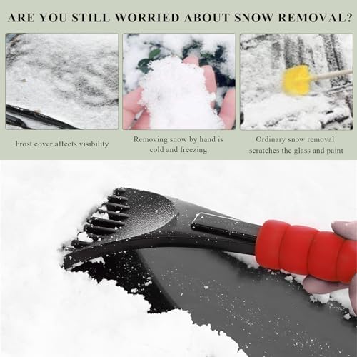 Ice Scraper for Car Windshield, Scratch-Free Auto Window Snow Scraper - Image 5