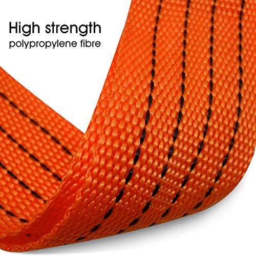 Tow Strap with Hooks 2in X20Ft Recovery Strap 10, 000LB Break Strengthened - Image 3