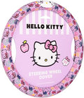 Sanrio Hello Kitty Lavender Doodle Car Steering Wheel Cover, Universal Fit Cute by Carbella