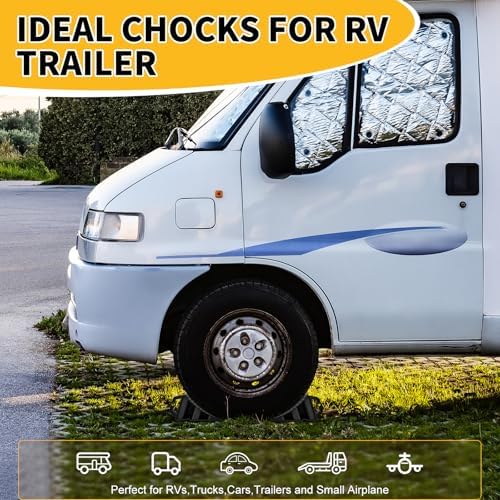 4-Pack Hard Plastic RV Wheel Chocks - Image 5
