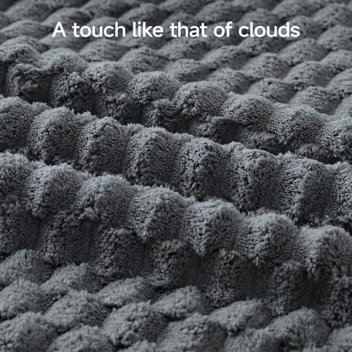 REDKISS Charcoal Gray Microfiber Bath Towels Lagre, 2 Pack - Image 3