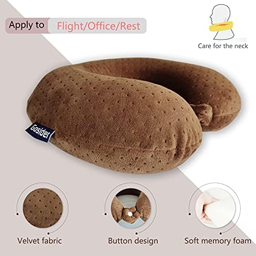 Memory Foam Travel Pillow, U Shape Neck Pillows - Image 2