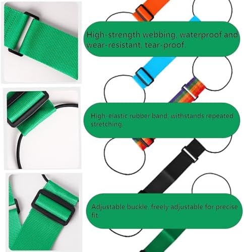 Luggage Connector Straps, Adjustable Bag Luggage Straps, 2 Black Iridescent - Image 3