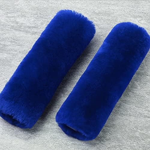 OGLAND 2 Pack Sheepskin Car Seat Belt Cover Pads | Wool Seatbelt Cushions - Image 3