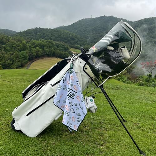 PINKTEE 16x24 Magnetic Golf Towel, Waffle Microfiber Cleaning Towel - Image 4