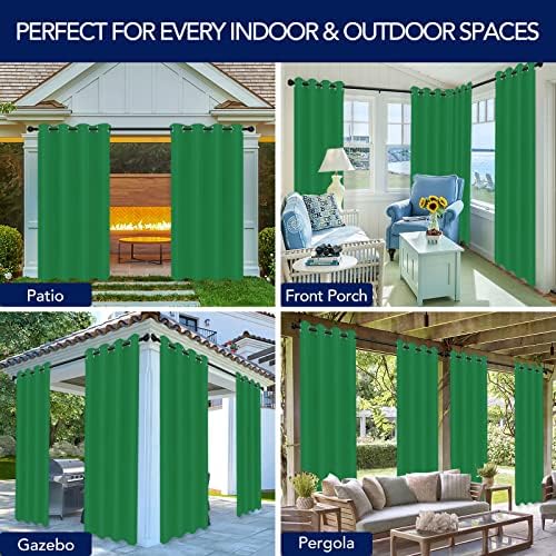 PureFit Outdoor Curtains for Patio Waterproof Weatherproof Outside Curtains - Image 5