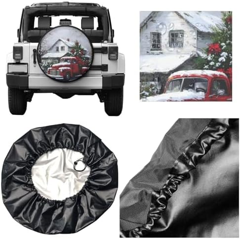Christmas Snowflakes Truck Spare Tire Cover Universal - Image 5