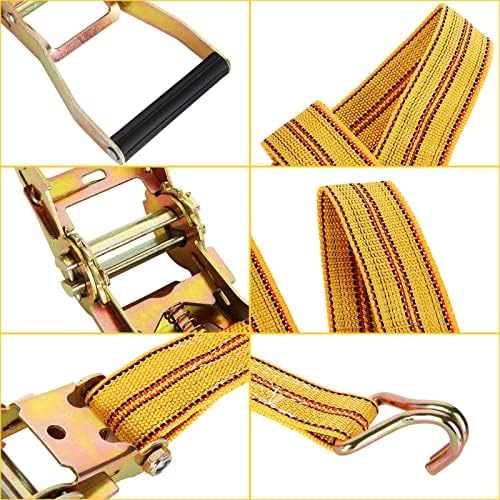 4 Pack 2" x 20 ft Ratchet Straps - Image 6