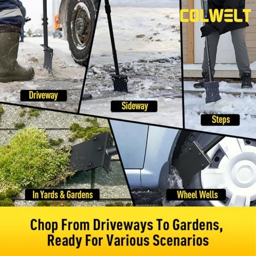 Colwelt Ice Scraper for Driveway 58’’, Heavy Duty Snow Shovel, Ice Chopper - Image 5