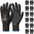 toolant Crinkle Latex Work Gloves, 12 Pairs by toolant