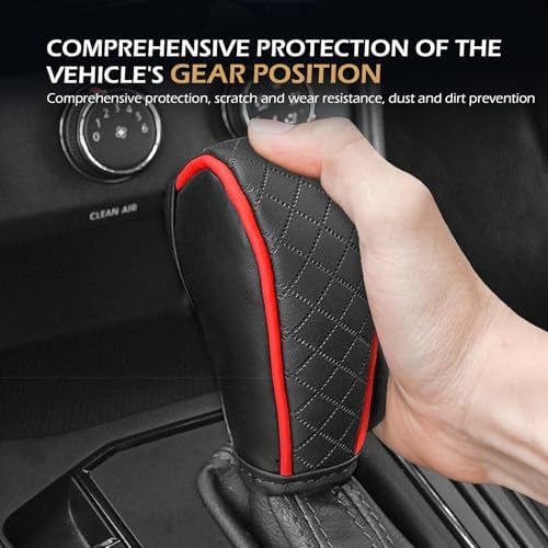 Car Gear Shift Cover, Leather Shifter Cover, Gear Shift Knob Cover - Image 7